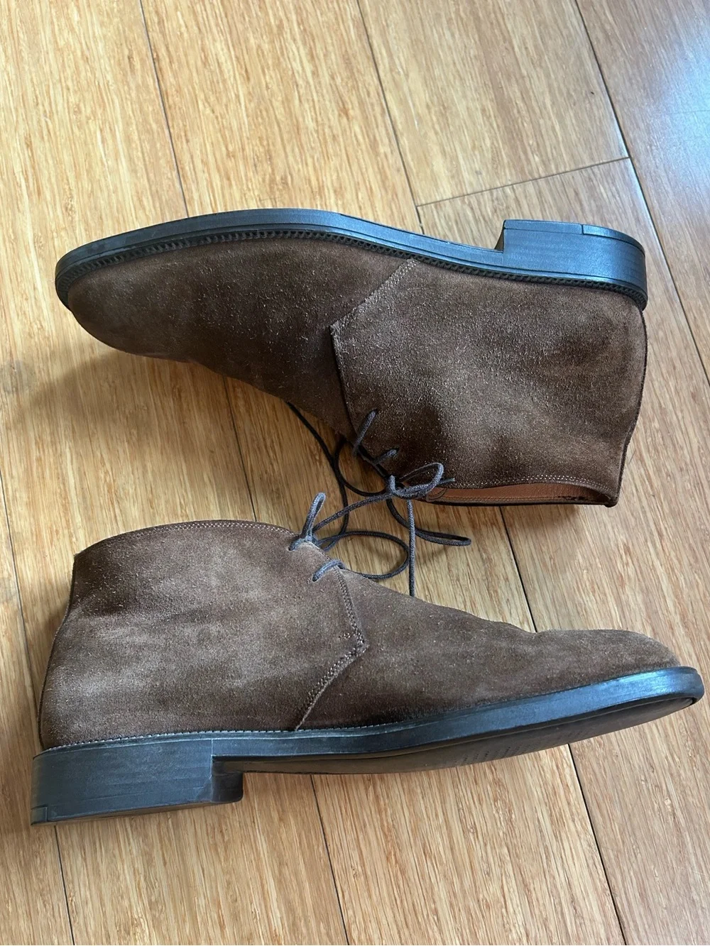 Salvatore Ferragamo Studio Brown Suede Desert Chukka Boots - 7 / 40 EU
